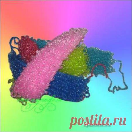 Как вязать крючком мочалку