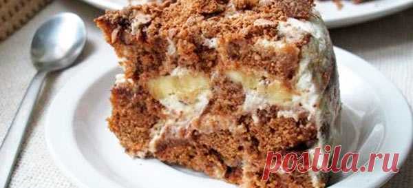 Торт из пряников и сметаны без выпечки: 2 лучших рецепта