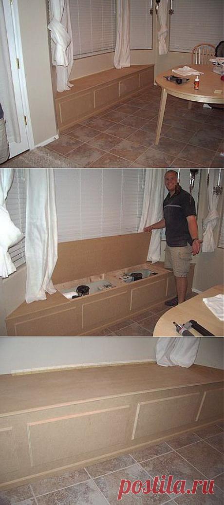 Мини мастер класс по изготовлению диванчика у окна. | Самоделкино