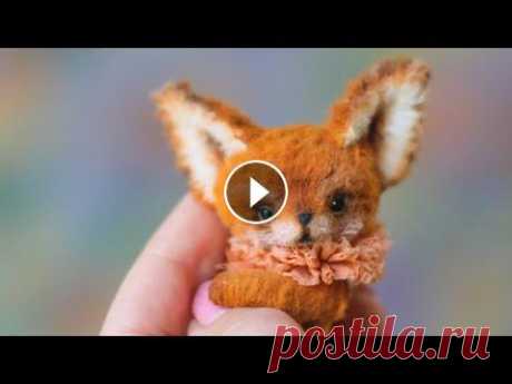 МК Крошка Лисенок В мастер-классе вы узнаете, как сшить Крошку Лисенка ростом 7 см в технике тедди. Скачать выкройку лисенка Купить готовый набор материалов...