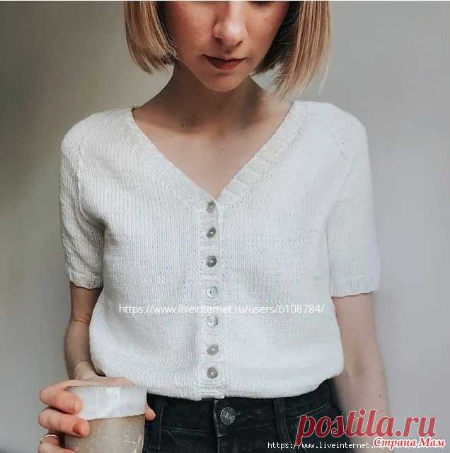 Футболка Skagen Tee. Спицы. Размеры: XS (S) M (L) XL (2XL) 3XL  Окружность: 80 (88) 96 (106) 114 (122) 132 см  Длина: 45 (48) 51 (54) 57 (60) 63 см  Спицы: круговые спицы 4 мм + 3 мм для планок-резинок