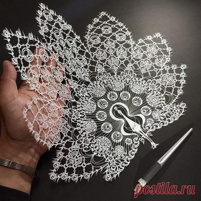 Бумажные кружева: тонкость и изящество бумажного ажура от японского мастера