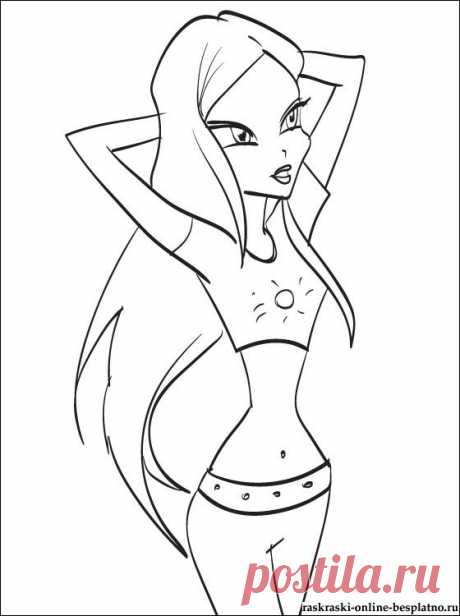 Раскраска Рокси &amp;#8211; Винкс / Winx | Раскраски для детей