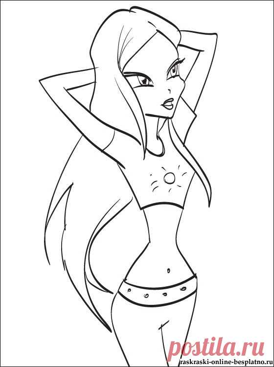 Раскраска Рокси &#8211; Винкс / Winx | Раскраски для детей