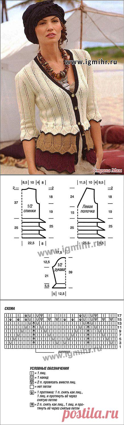 Женственно и экстравагантно! Жакет с воланами.: Дневник группы "Вязание" - Страна Мам