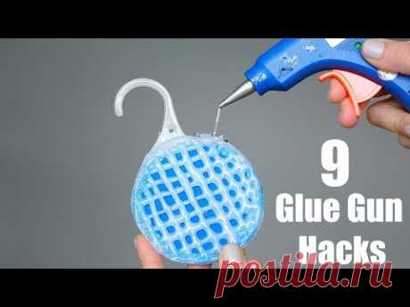 (1) 9 Awesome Hot Glue Gun Life Hacks - YouTube