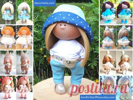 Fabric Art Doll Textile Tilda Doll Soft Cloth Doll Baby | Etsy Hello, dear visitors!  This is handmade soft doll created by Master Yana (Cheboksari, Russia). Doll is made by Order. Order processing time is 5-12 days.  All dolls on the photo are made by master Yana. You can find them in our shop using masters name: