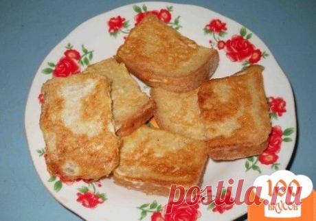 Гренки - замечательное простое и быстро блюдо - пошаговый рецепт с фото. Как приготовить.