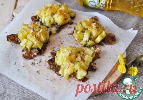 Запечённый сваренный картофель - кулинарный рецепт