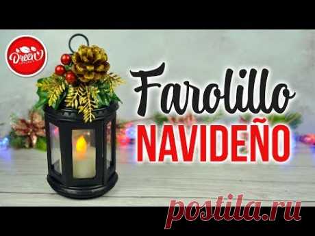 DIY NAVIDAD - Farol Navideño reciclando tapas de plástico | DREEN