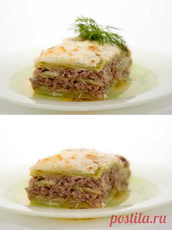 Мясные блюда: Лазанья диетическая