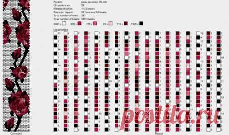 цветы : флора : формат dbb и jbb : Схемы для вязаных жгутов : Файлы : jbead