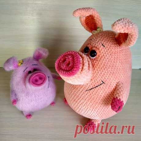 Из коллекции «Амигуруми» #свинка #хрюшка #поросенок #свинюшка #хрюша #вяжутнетолькоба