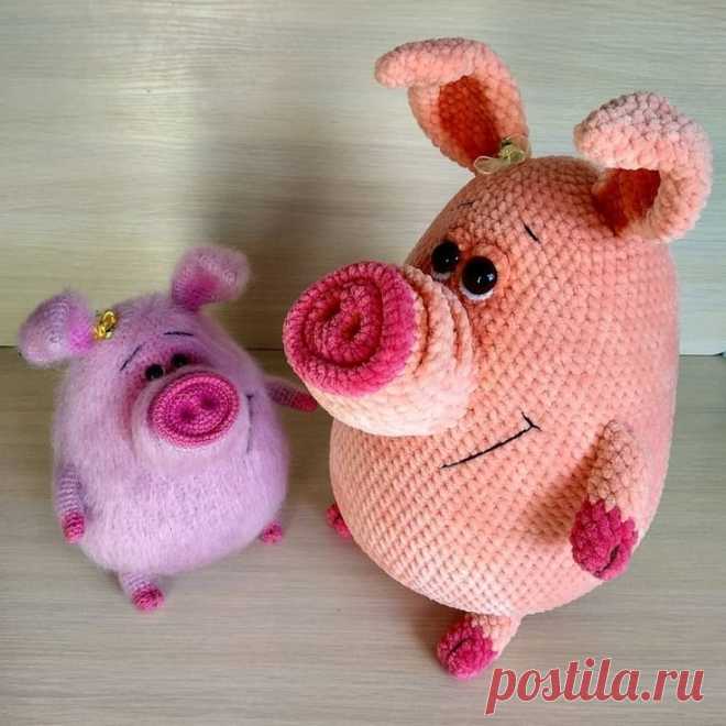 Из коллекции «Амигуруми» #свинка #хрюшка #поросенок #свинюшка #хрюша #вяжутнетолькоба