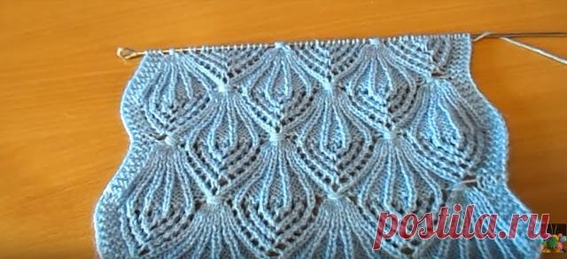 Роскошные узоры спицами