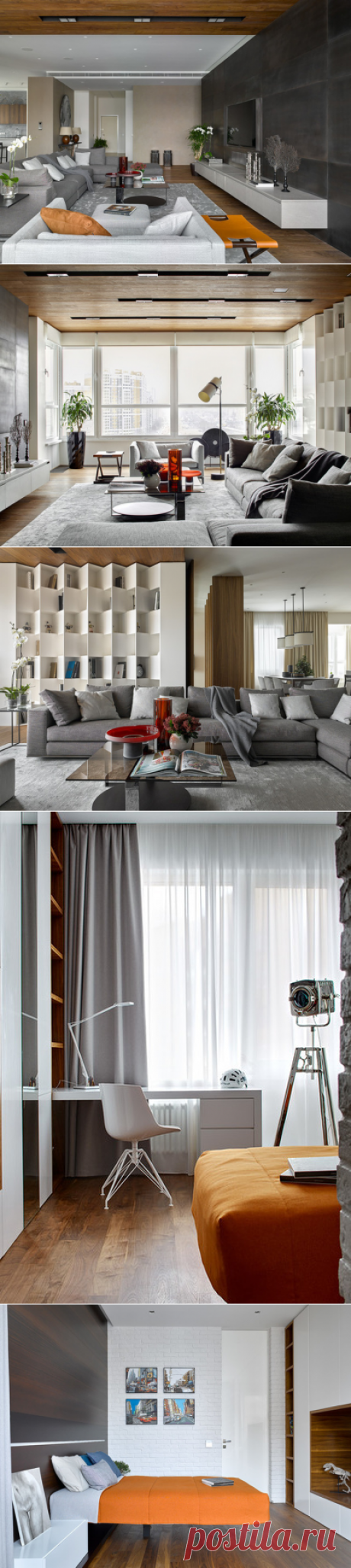 Houzz-тур: Пентхаус на Рублевке для большой семьи