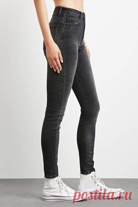 Sculpted High-Rise Skinny Jeans | Forever 21 - 2000197731