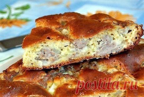 Пирог с мясом "Легче не бывает"