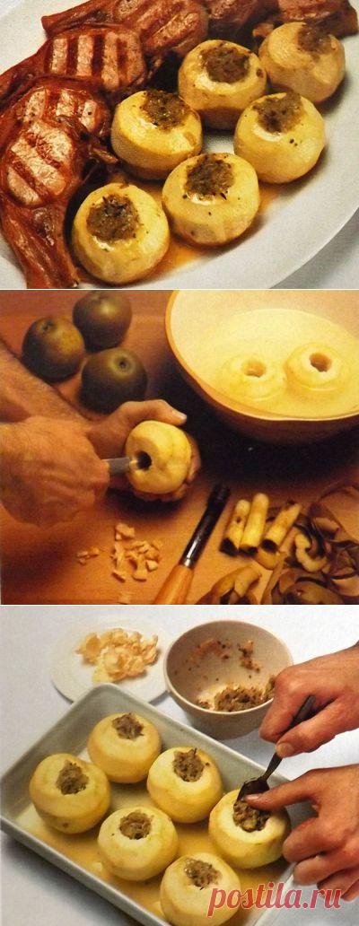 Яблоки фаршированные шалфеем и луком. Фото-рецепт. | Хозяева дома.