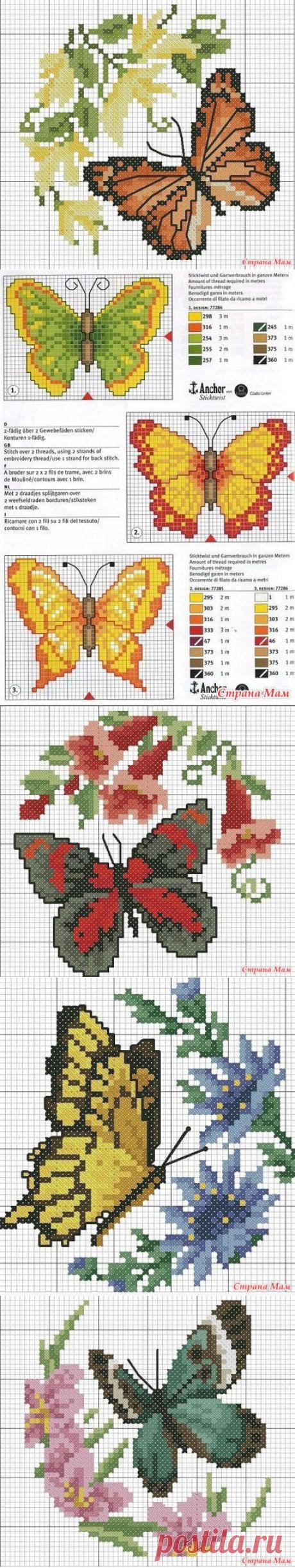 Опять бабочки. Вышивки. - Клуб рукоделия - Страна Мам