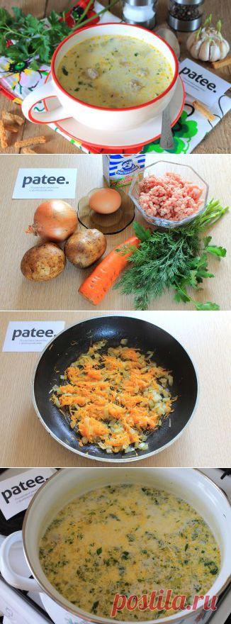 Сливочный суп с фрикадельками - рецепт с фотографиями