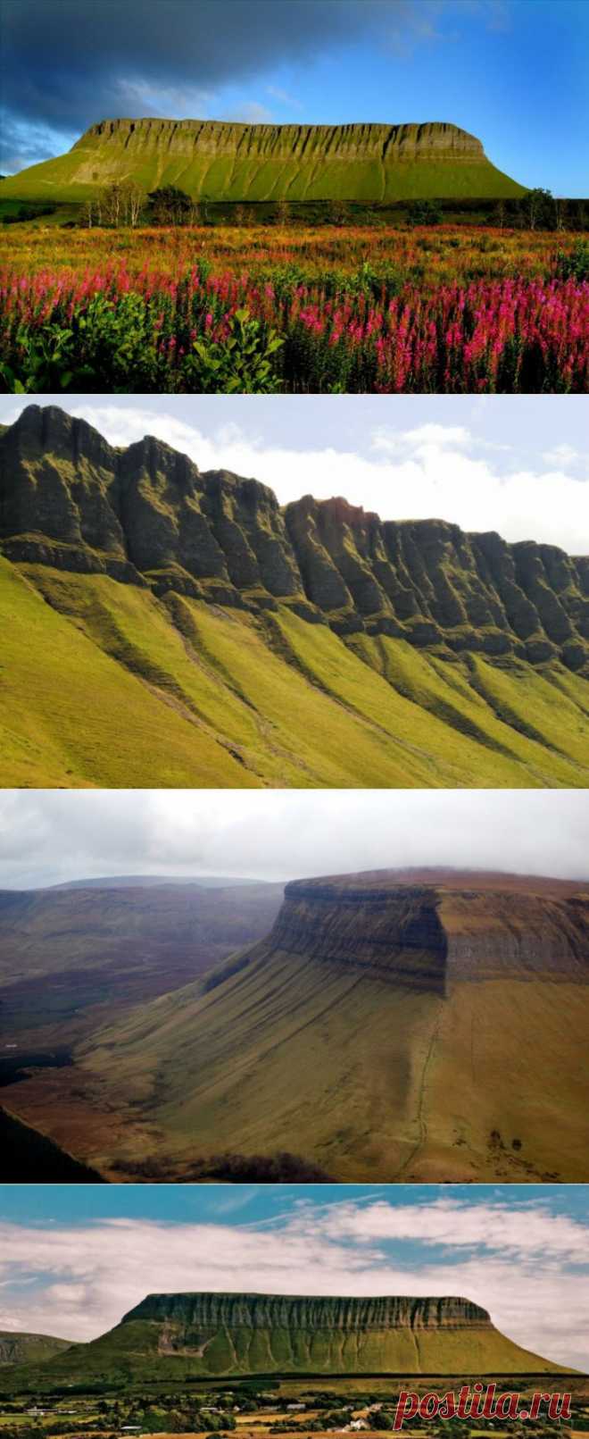 гора Бен Балбен (Ben Bulben), что переводится буквально как «челюстеобразный пик». (Ирландия, графство Слайго)