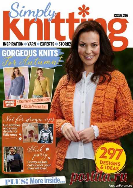 Журнал "Simply Knitting" №216 2021 | Вязание для женщин спицами. Схемы вязания спицами