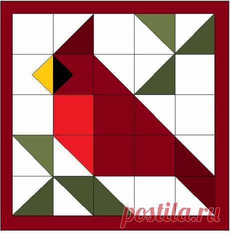 Carolina Cardinal Barn Quilt