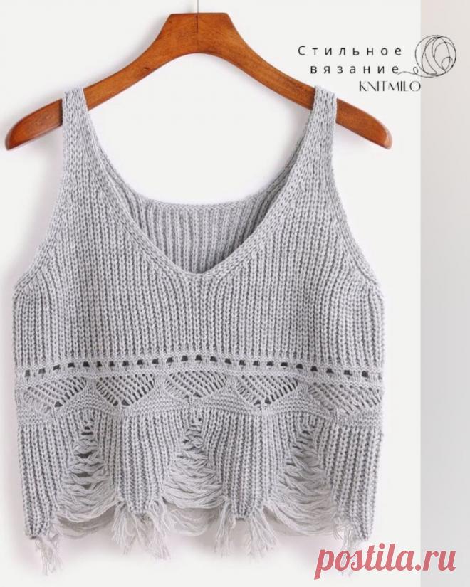 30 кроп-топов. Супер-идеи для стильного летнего вязания + ссылки на бесплатные мастер-классы. | Стильное вязание KNITMILO | Дзен