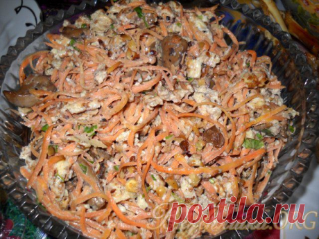 Печеночный салат с морковью по-корейски. Рецепт с фото