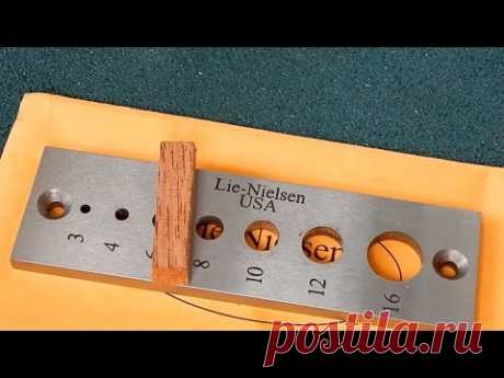 Пластина для изготовления шкантов Lie-Nielsen Dowel Plate