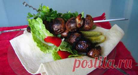 Шашлык из картофеля