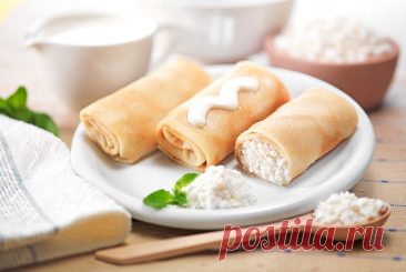 Блинчики с творогом