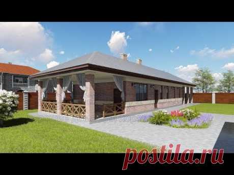 Проект дома Бавария. Уникальный 5-в-1 (баня, гостевой дом, навес, гараж, терраса)