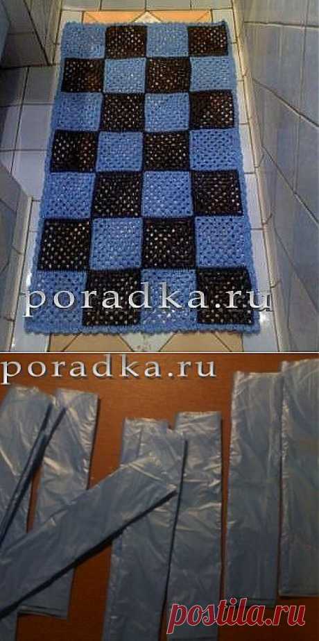 Вязание из полиэтиленовых пакетов.