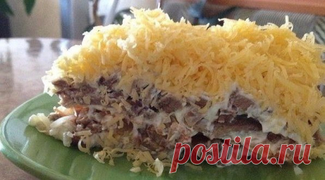 Диетический салат с курицей и грибами на обед, который порадует вас вкусом — Сад Заготовка