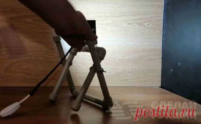 Мобильная подставка из ПВХ-трубы: для лампы-прожектора Для локального освещения в домашней мастерской, частном доме или квартире, гараже или на строительном объекте, как правило, используется