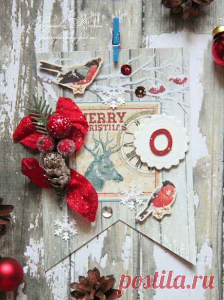 My Hobby: Новогодняя гирлянда Scrapberry's и коллаж желаний 2016 на холсте :)