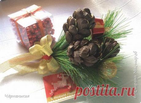 Шишки из конфет (мастер-класс) - Букеты и цветы - Женский Мир