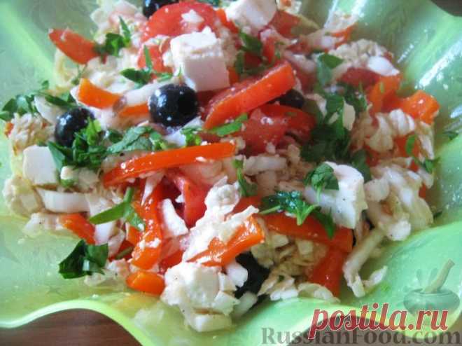 Рецепт: Салат "Греческие мотивы" на RussianFood.com