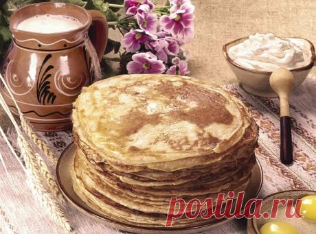 Рецепт настоящих русских блинов | Печем и варим