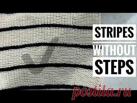 Полоски другого цвета без ступенек! Stripes without steps!