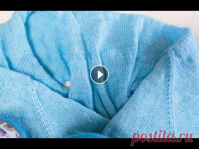 Кардиган – жакет спицами из пряжи Alize Angora Gold Ombre Batik  Часть 3 На этом канале я рассказываю о своих работах. Также есть мастер – классы. Всем добро пожаловать! Мой канал на Яндекс.Дзен: Мой Инстаграм - Если ...