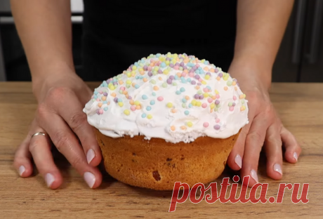 Пасхальный бездрожжевой кулич: пышный, ароматный и без хлопот
