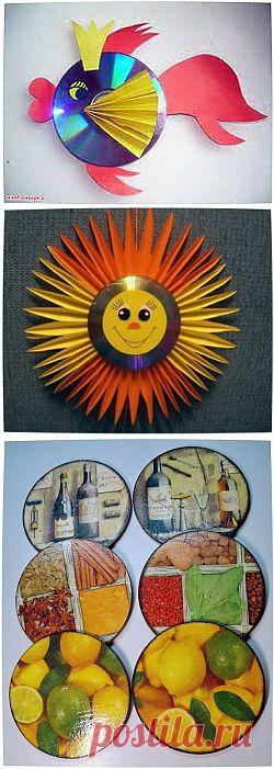 Оригинальные и праздничные поделки из дисков сд своими руками