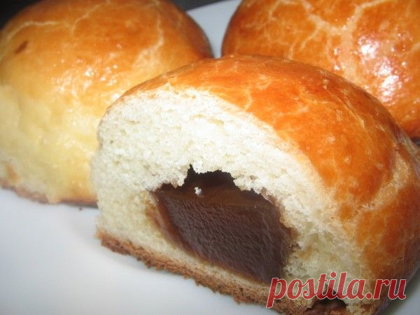 Булочки с повидлом на кефирно-дрожжевом тесте.(Очень вкусные!!!))) - Простые рецепты Овкусе.ру
