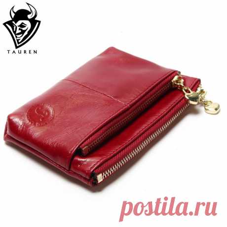 Новый tauren высокое качество натуральная кожа женщины мини бумажник масло воск Кожа Портмоне Кредитной Карты Держатель С Металлическим кольцо купить на AliExpress