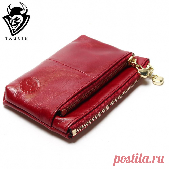 Новый tauren высокое качество натуральная кожа женщины мини бумажник масло воск Кожа Портмоне Кредитной Карты Держатель С Металлическим кольцо купить на AliExpress