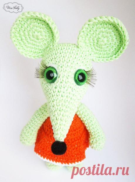 Мятная мышь вязаная крючком :: Amigurumi by Miss Holly