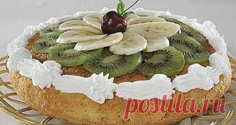 Пирог из творога с киви с бананами. - Рецепты - Доставка пиццы, обедов, суши, питьевой воды домой и в офис, банкет, кейтеринг, организация мероприятий в Петербурге